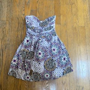 Band of Gypsies strapless mini. Size XS